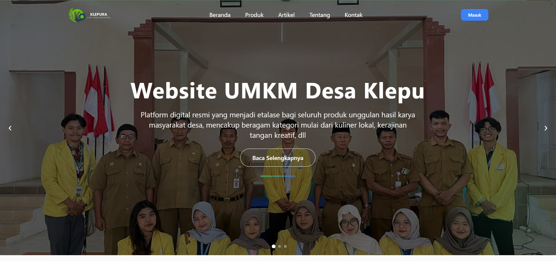 Website UMKM Desa Klepu: Etalase Digital Produk Unggulan Masyarakat